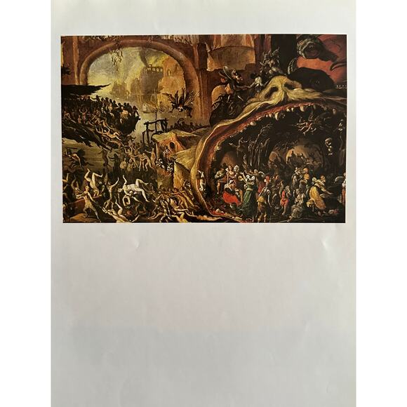 Swanenburg, Charon's Boat, Hell Fantasy, Painting, Art Print, ~ 250802-WH 350 H - Picture 2 of 2